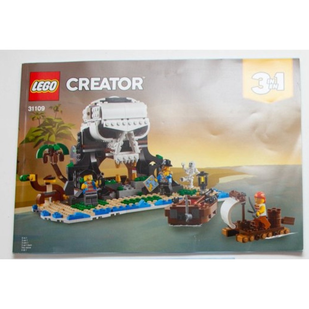 LEGO Creator 31109 Pirate Ship Skull Island Instruction MANUAL ONLY USED